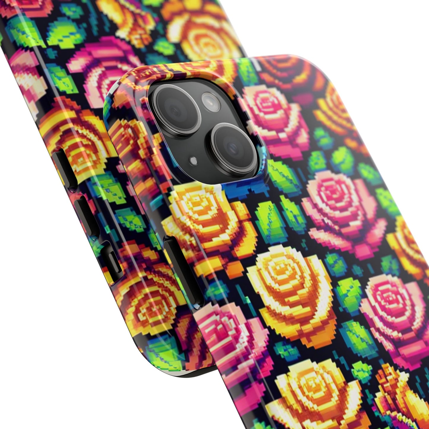 Vibrant Floral Tough Phone Case - Stylish Protection for Flower Lovers