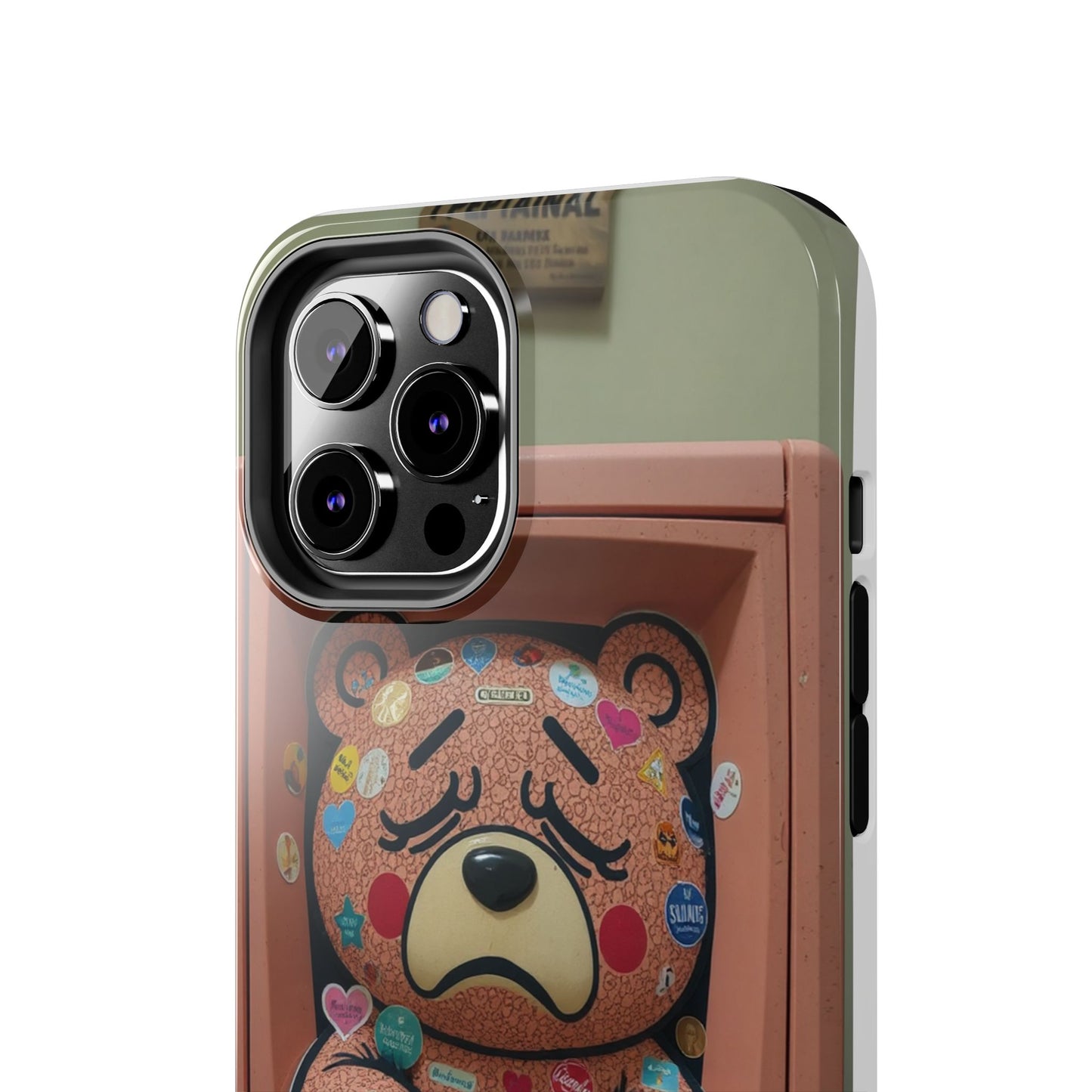 Cute Bear Tough Phone Case - Durable Protection with Fun Design
