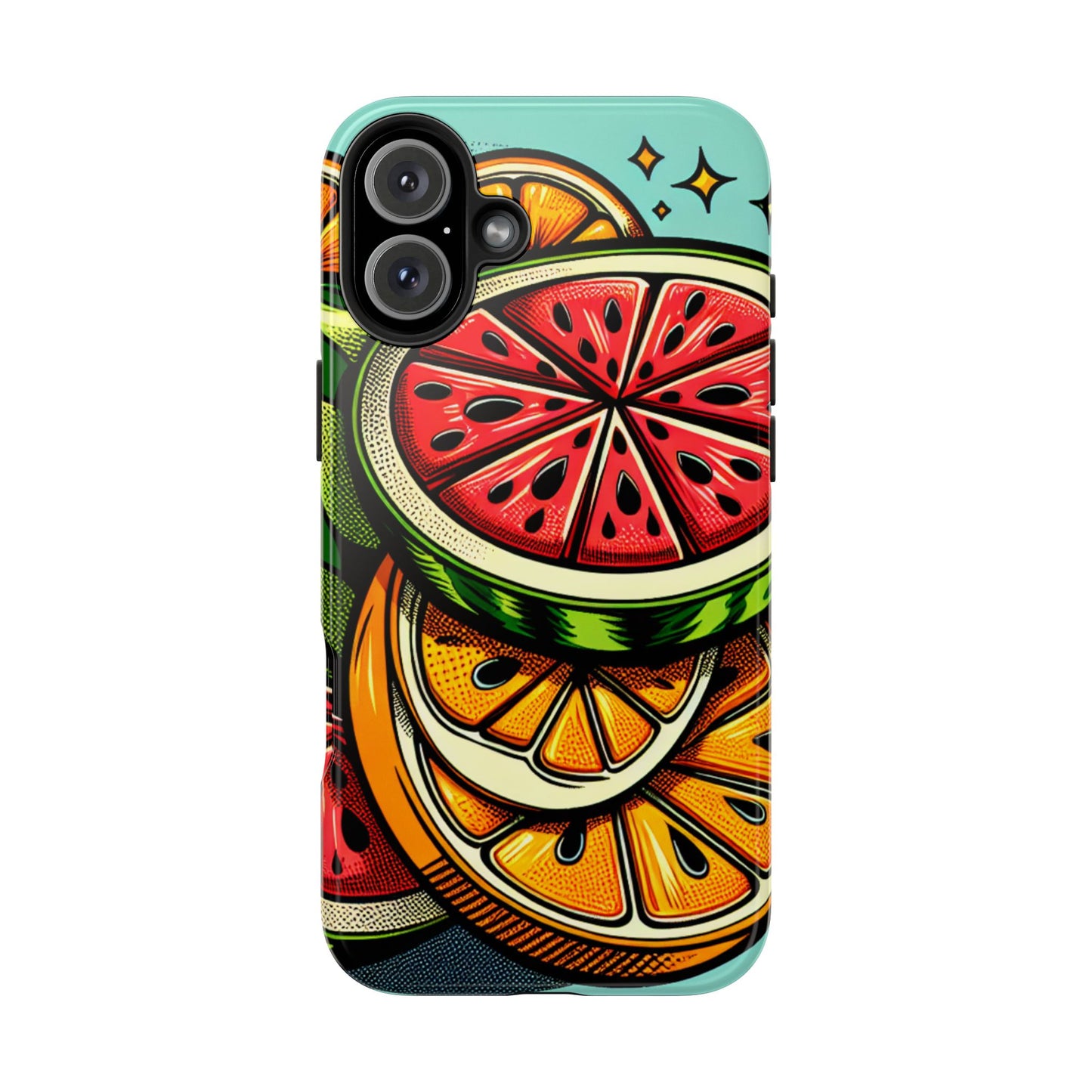 Vibrant Citrus Tough Phone Case - Fruit Slice Design - for iPhone