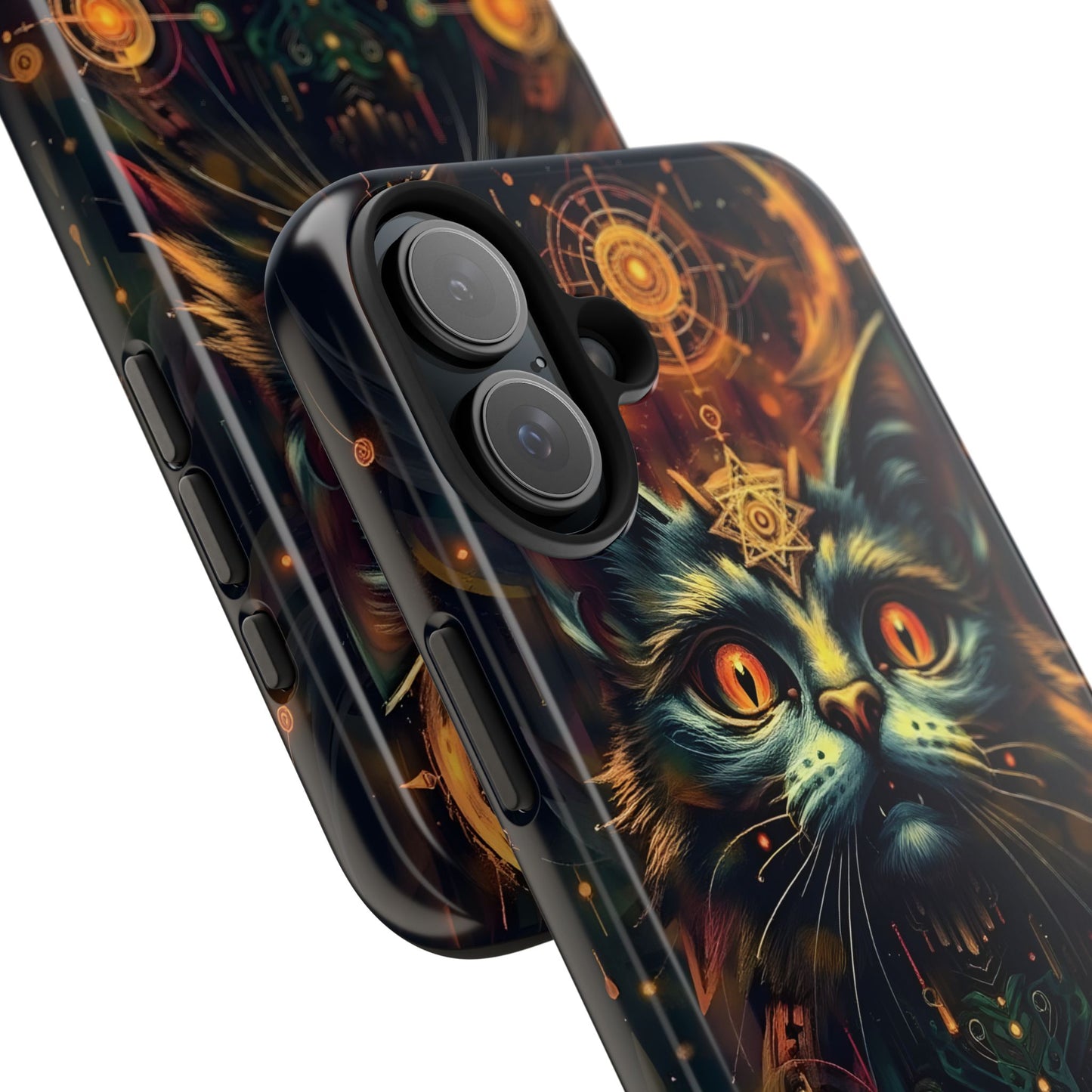 Mystical Cat Queen Tough Phone Case – Unique Protection for Cat Lovers - for iPhone