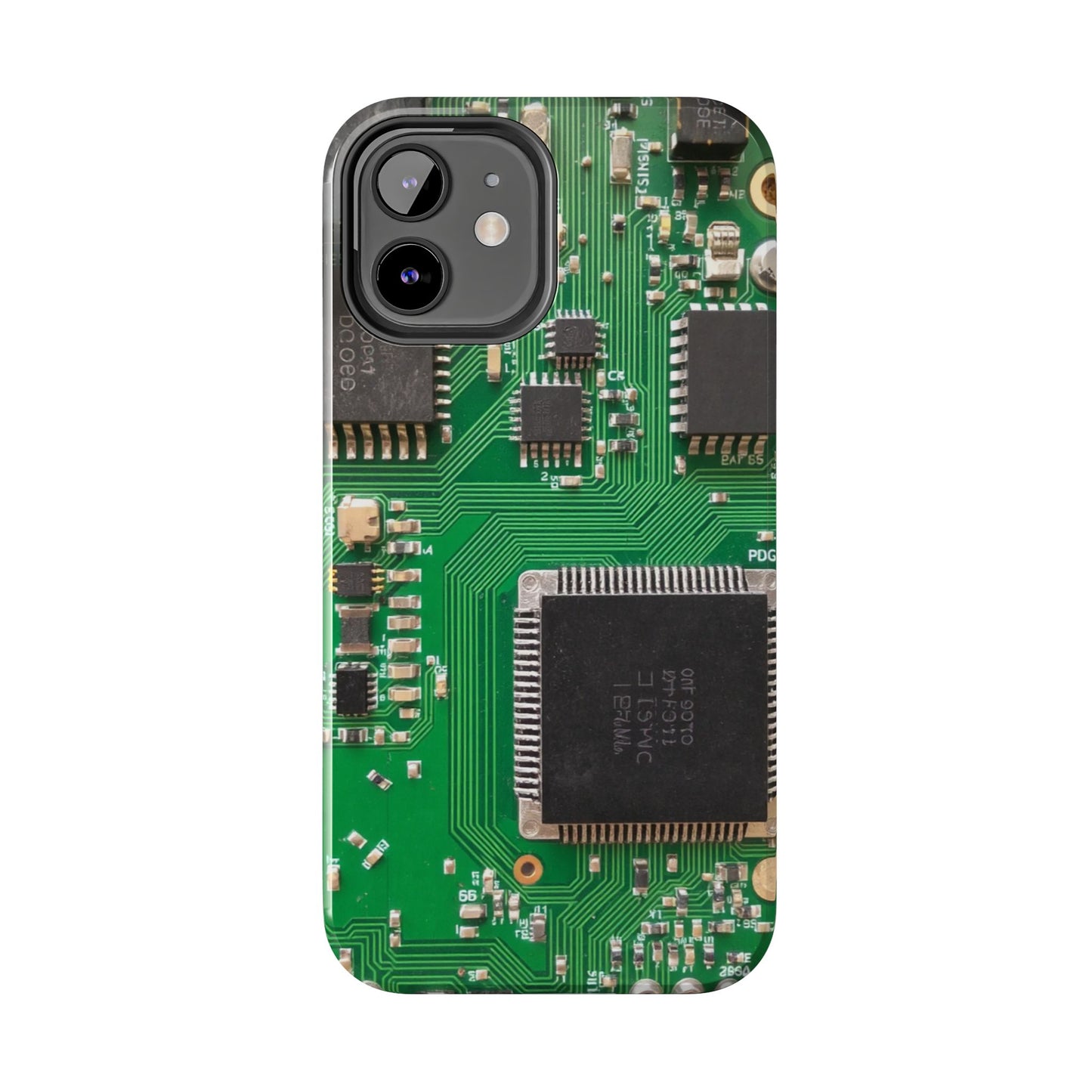 Circuit Board Tough Phone Case - Durable Tech Design