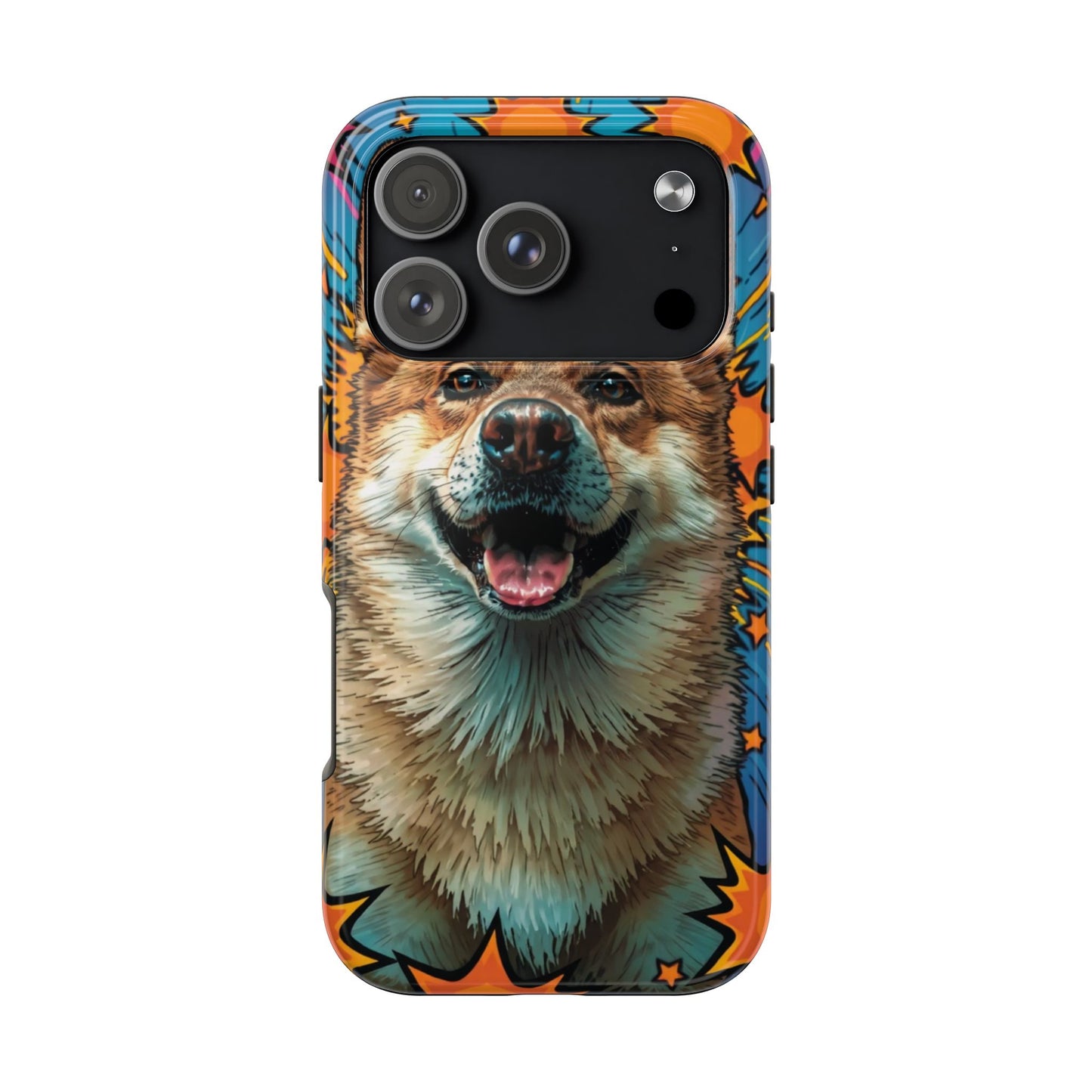Vibrant Corgi Tough Phone Case - Fun Design for Pet Lovers