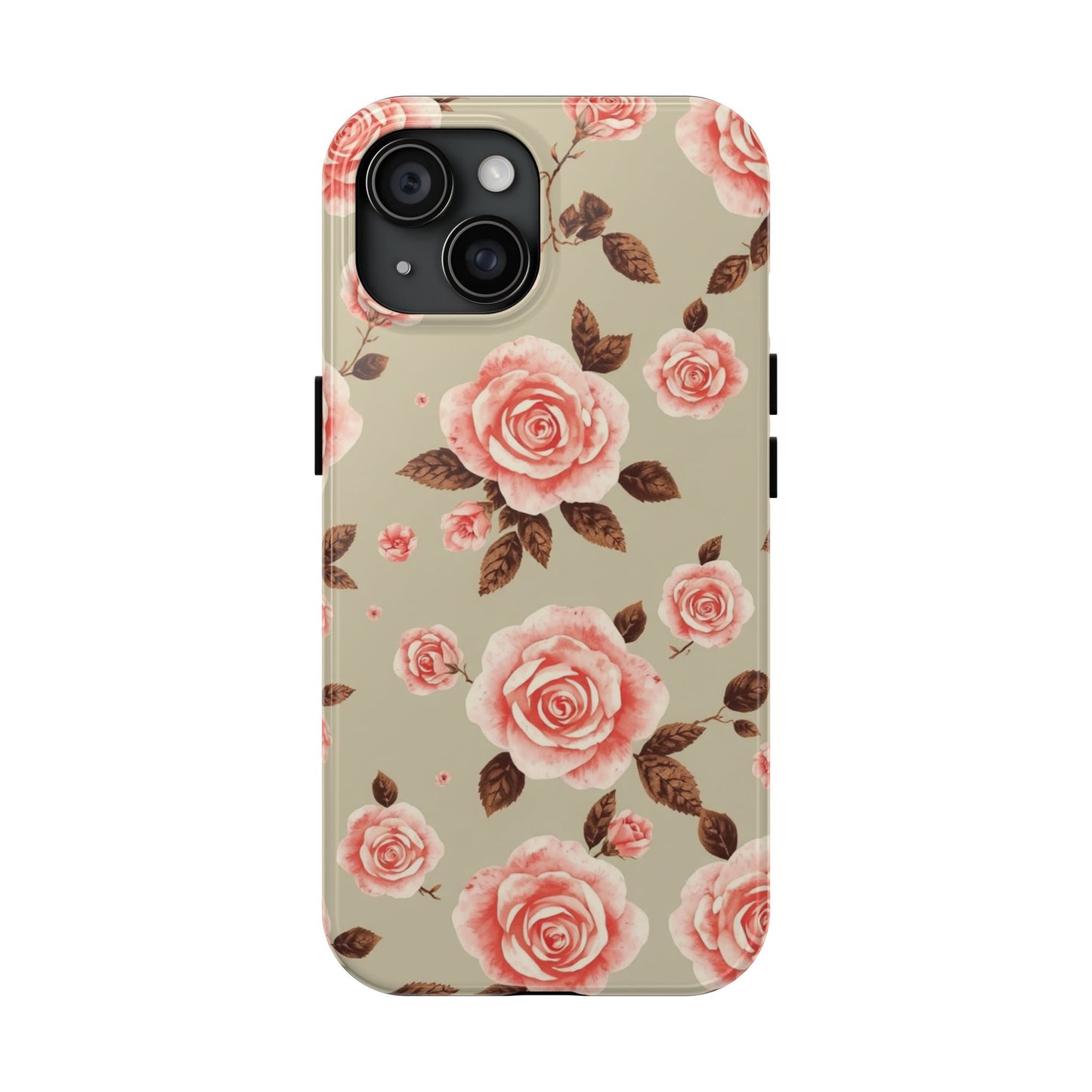 Elegant Floral Tough Phone Case for Stylish Protection - for iPhone