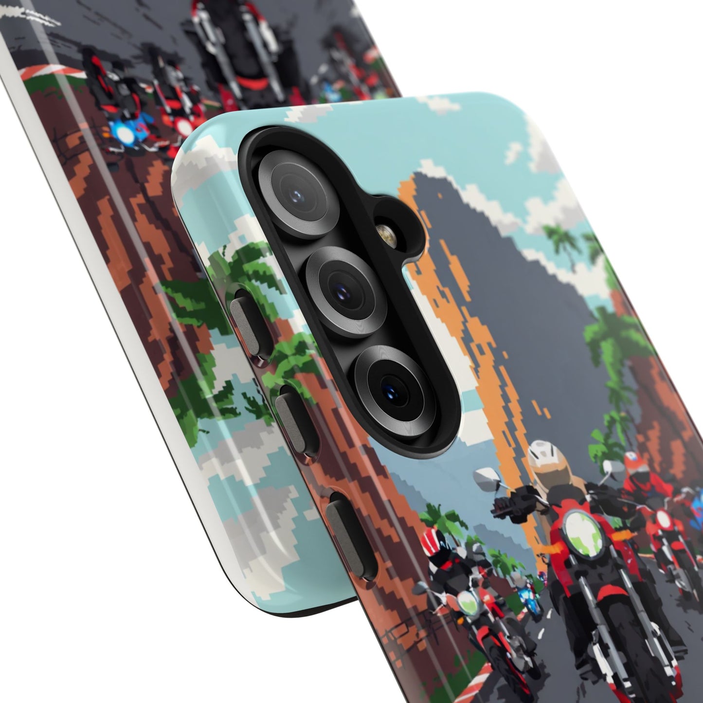 Retro Biker Tough Phone Case - Perfect for Motorcycle Lovers
