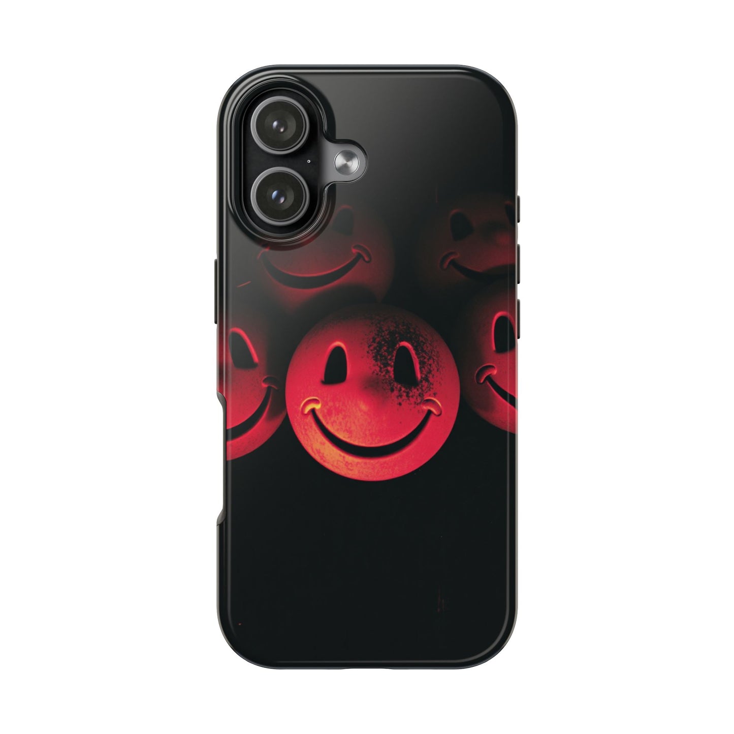 Smiley Face Tough Phone Case - Durable Protection with Fun Design