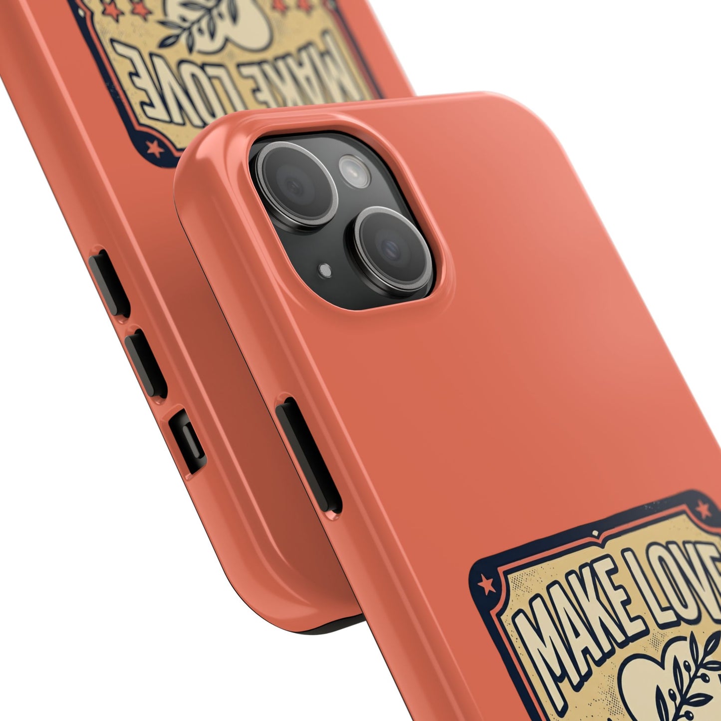 Make Love Not War Tough Phone Case for iPhone