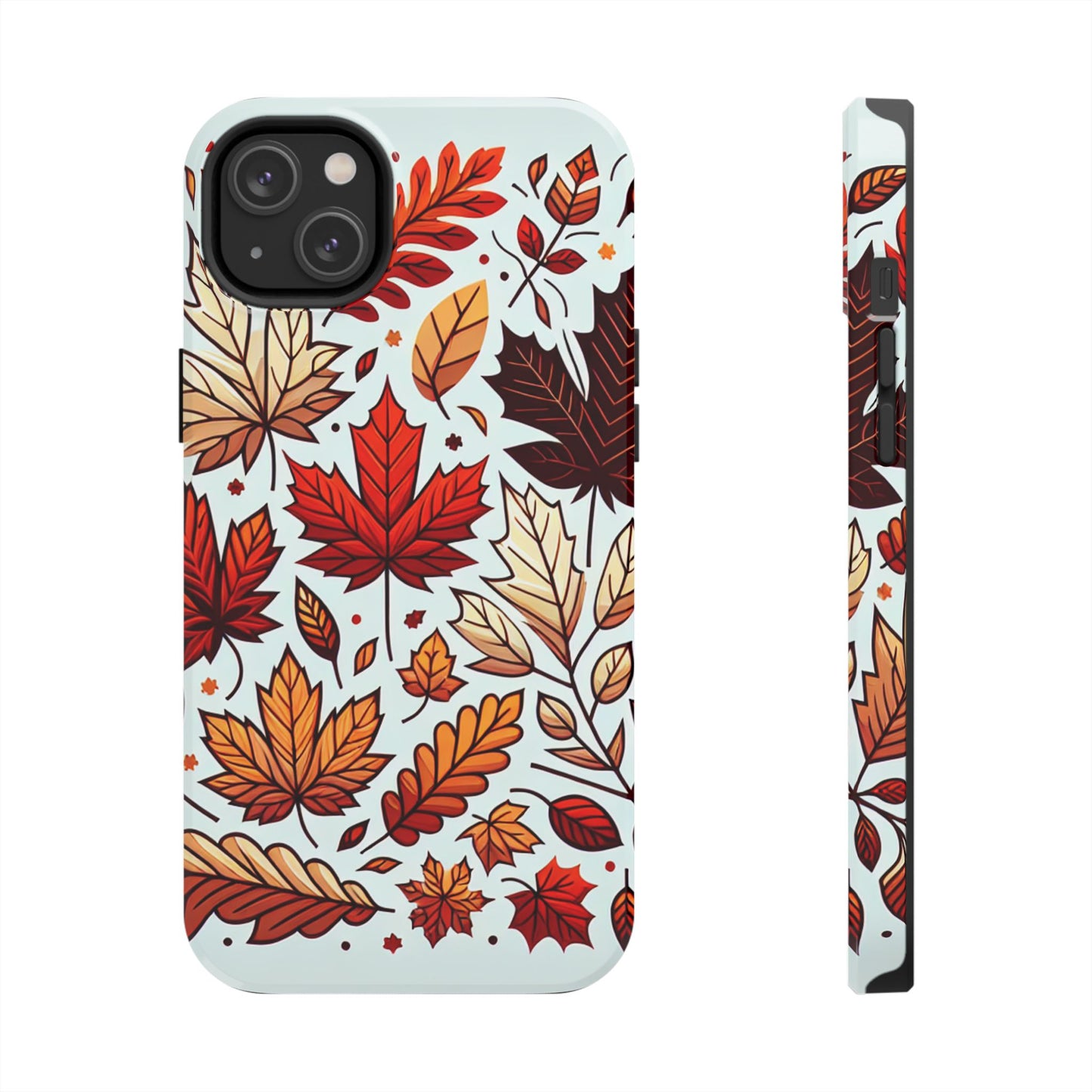 Autumn Leaves Tough Phone Case - Leaves Pattern - for iPhone