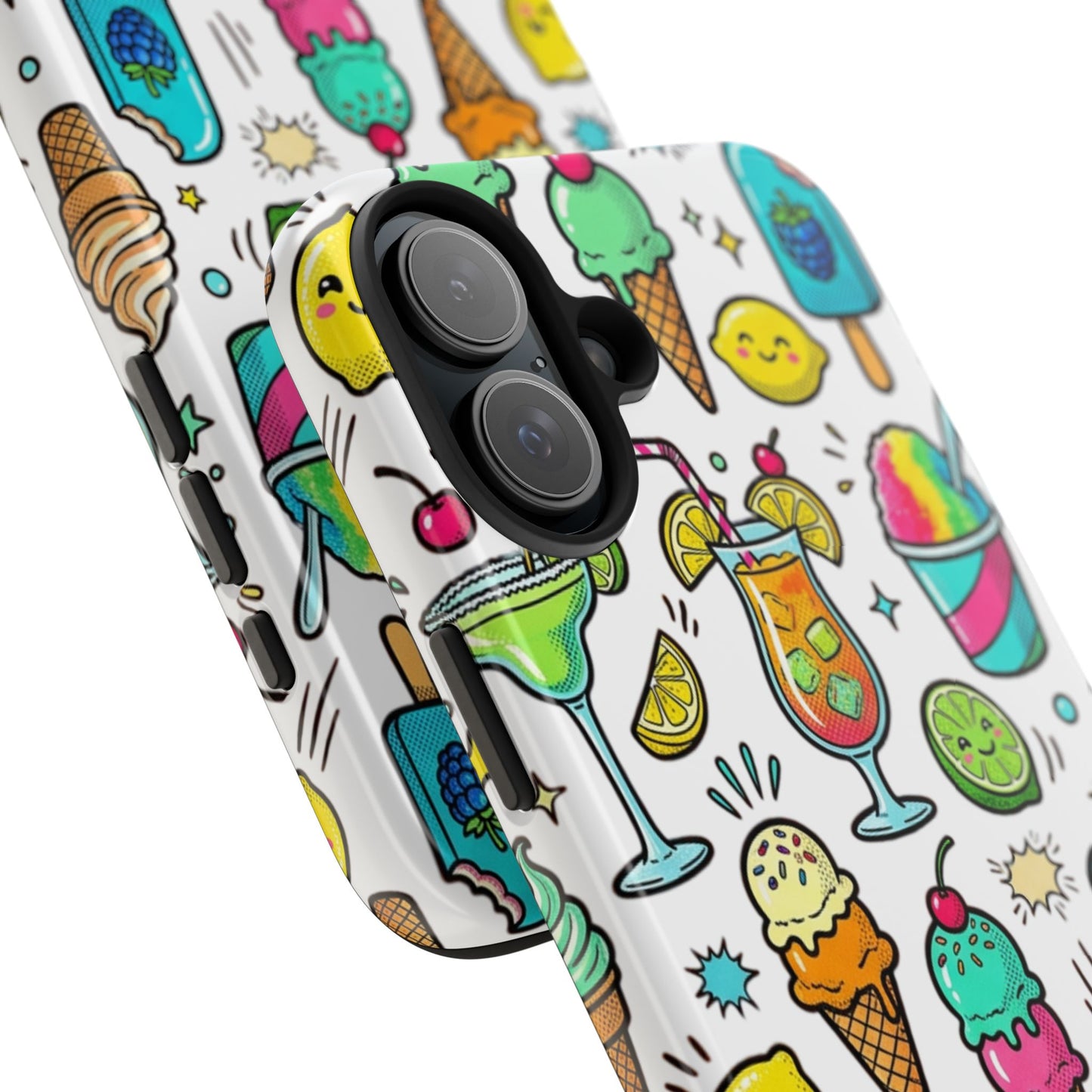 Tough Phone Case — Summer Ice Cream & Cocktails Pattern