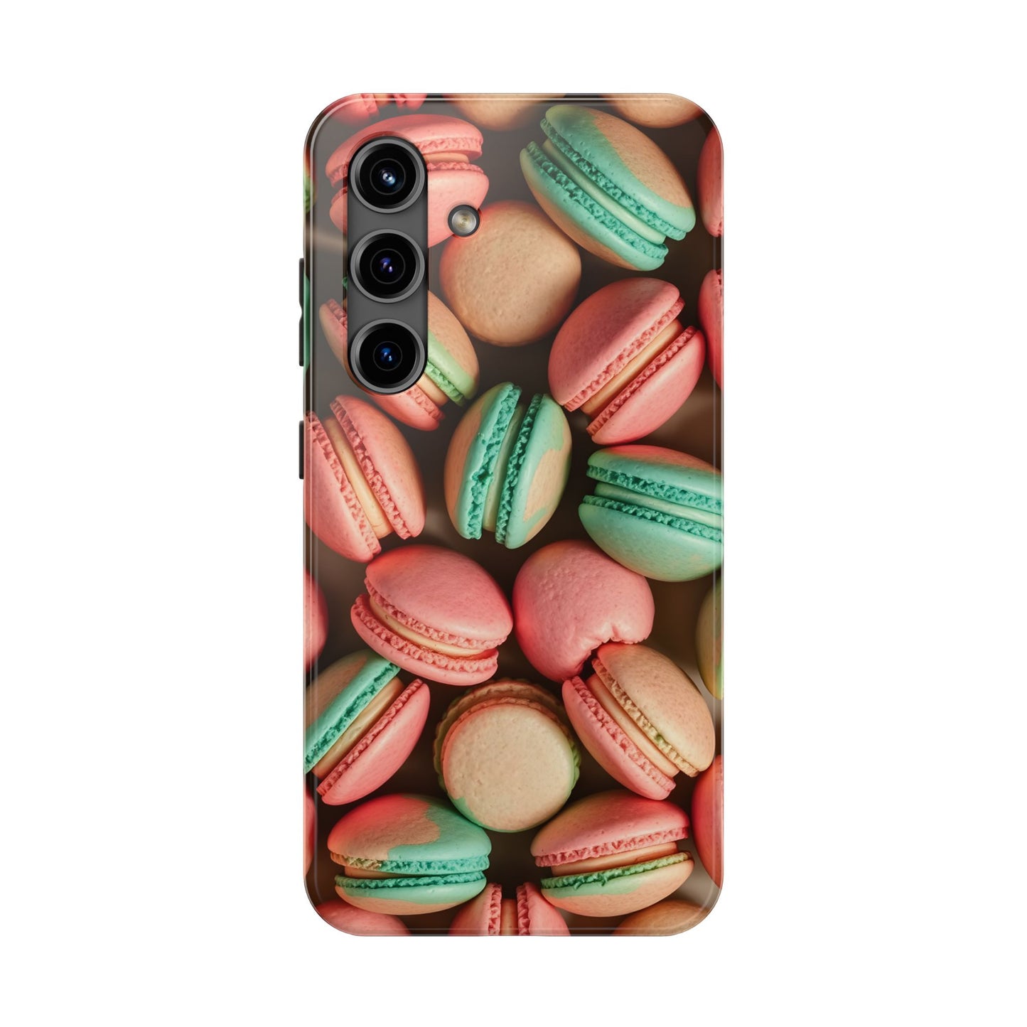 Colorful Tasty Macarons Tough Phone Case - Durable Protection with Sweet Aesthetic - for iPhone