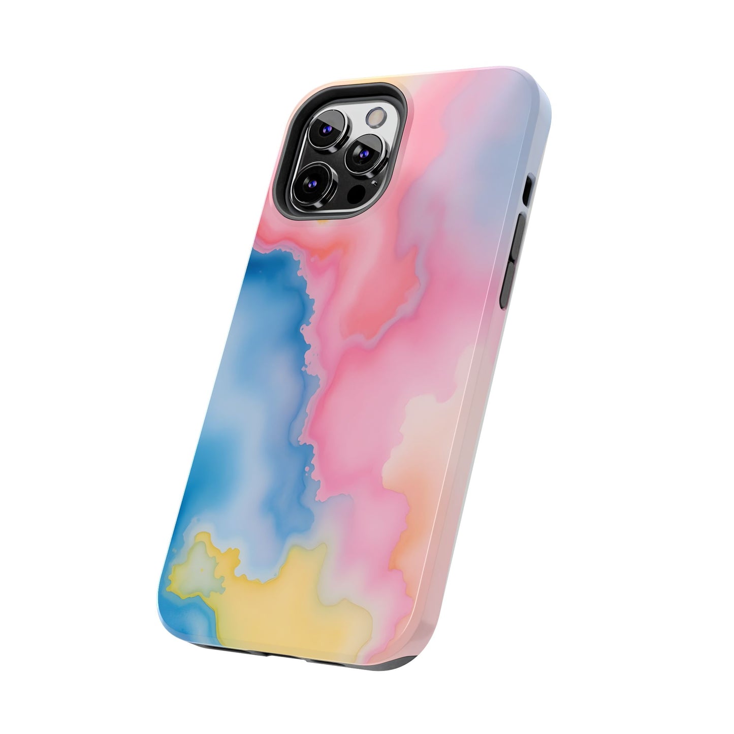 Painted Watercolor Tough Phone Case - Durable Protection with Artistic Vibes - for iPhone