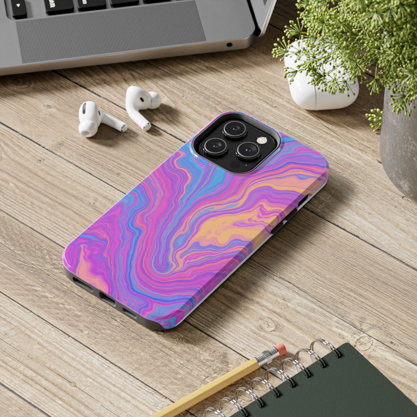 Pop Art Liquid Texture Marble Phone Case - Tough & Stylish Design - for iPhone