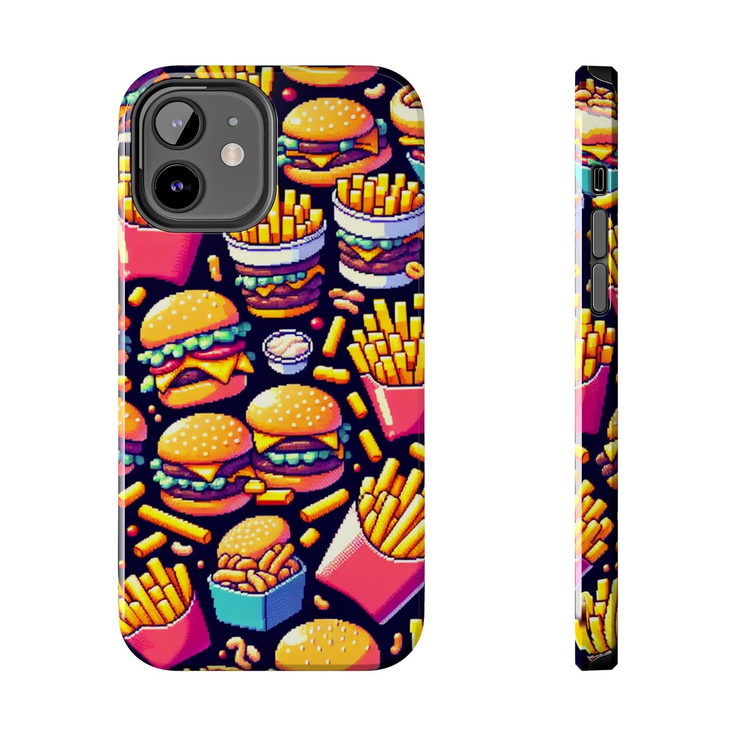 Retro Fast Food Phone Case - Tough and Durable - for iPhone