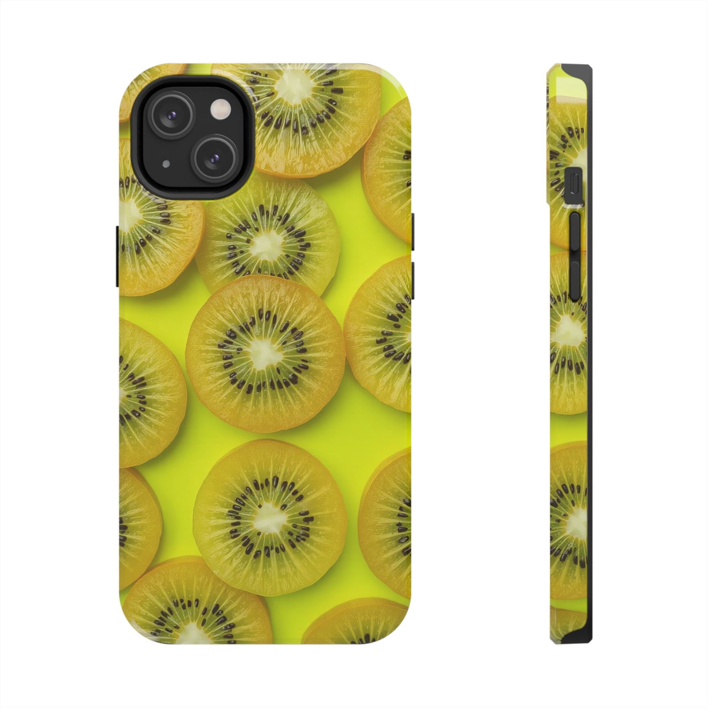 Vibrant Kiwi Tough Phone Case - Bright Yellow Design for Fruit Lovers