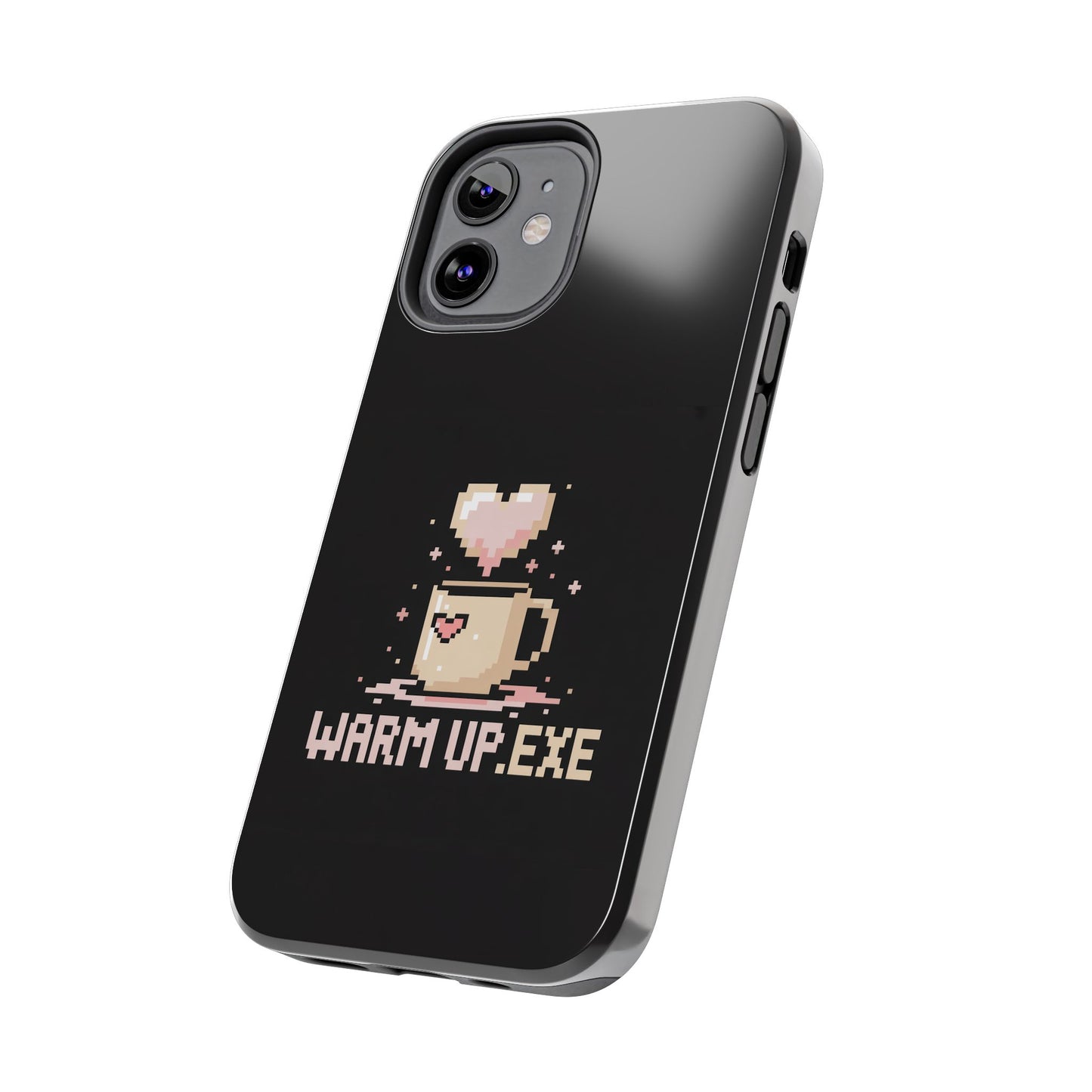 Warm Up.EXE Tough Phone Case - Cute Pixel Art Design for Tech Lovers