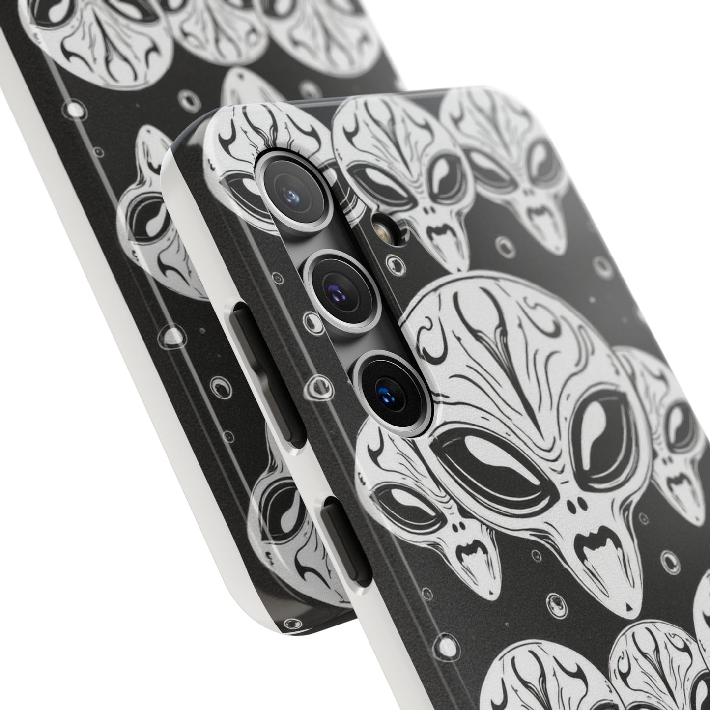Alien Pattern Tough Phone Case - Durable Protection with Out-of-This-World Design