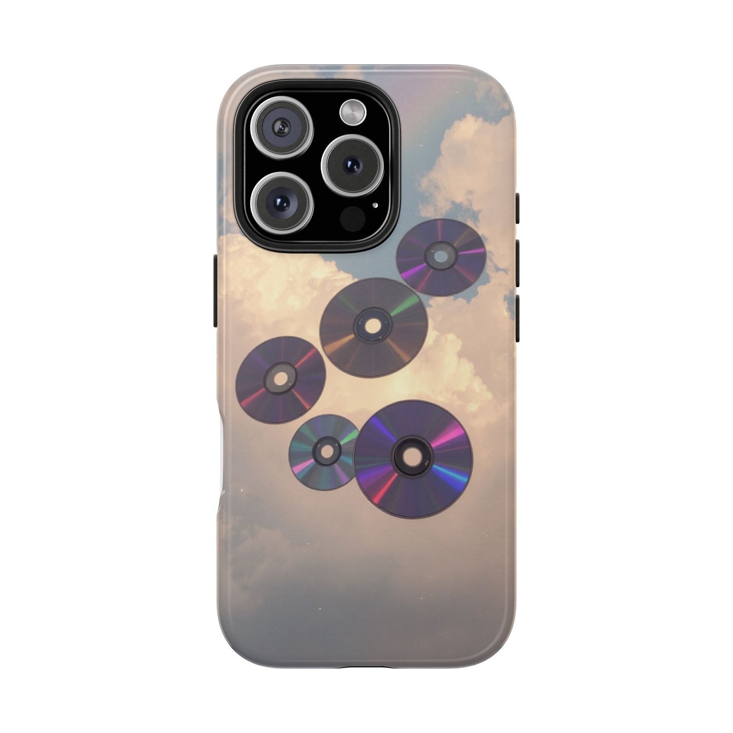 Vibrant Cloud CD Tough Phone Case - Durable and Stylish