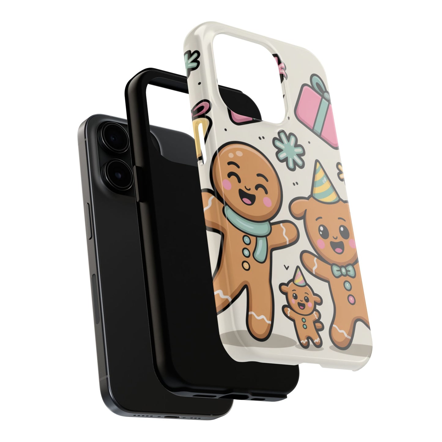 Gingerbread Family Dancing Holiday Phone Case