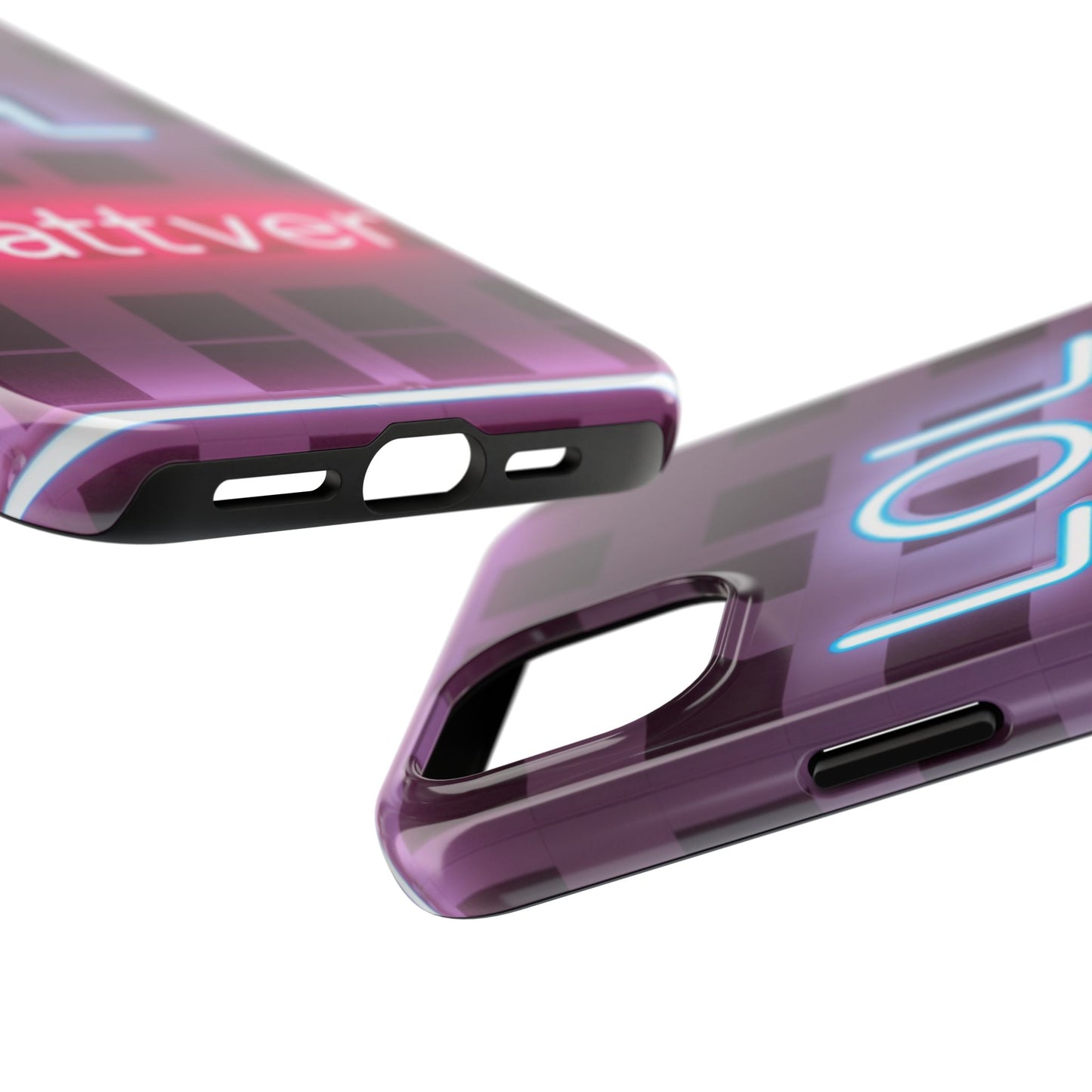 Neon Vibe Tough Phone Case - 'LOL Whatevr' Design for Trendsetters