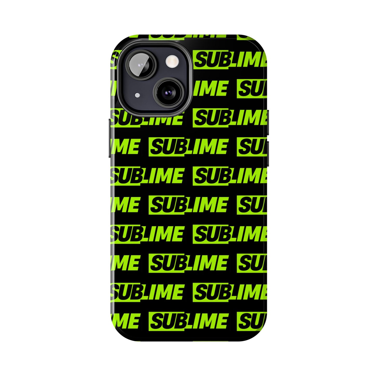 Sublime Text Pattern Tough Phone Case - Vibrant Protective Cover for iPhone