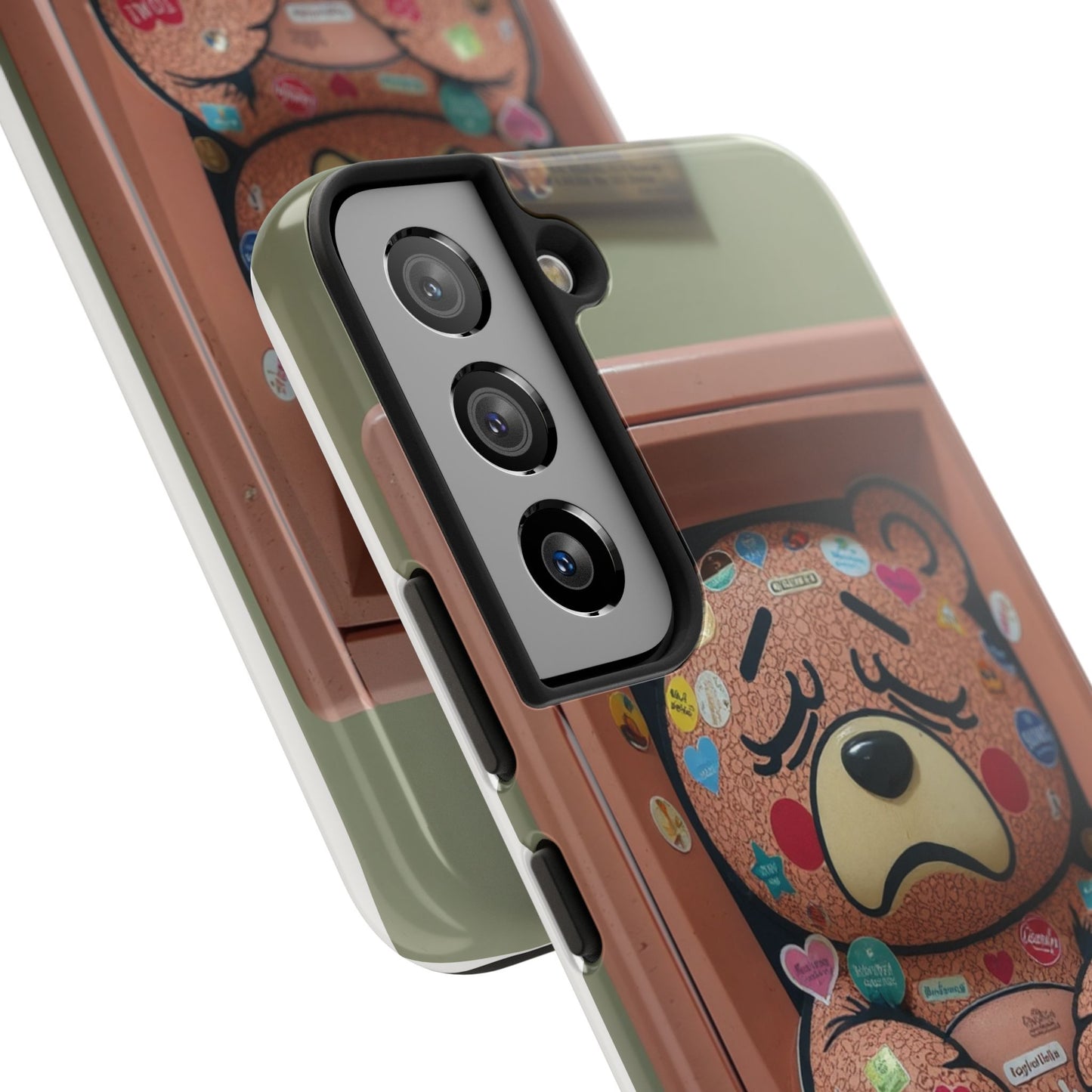 Cute Bear Tough Phone Case - Durable Protection with Fun Design