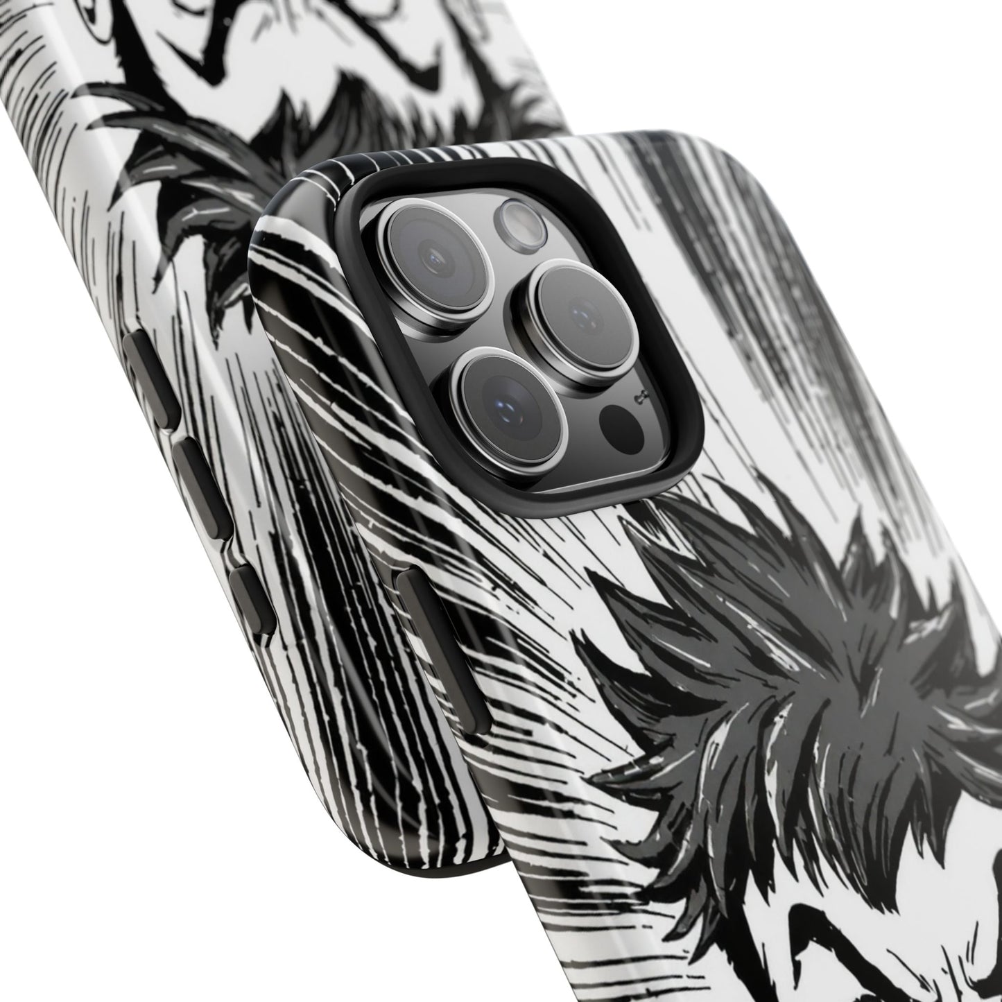 Intense Graphic Phone Case - Tough Design for Anime Fans