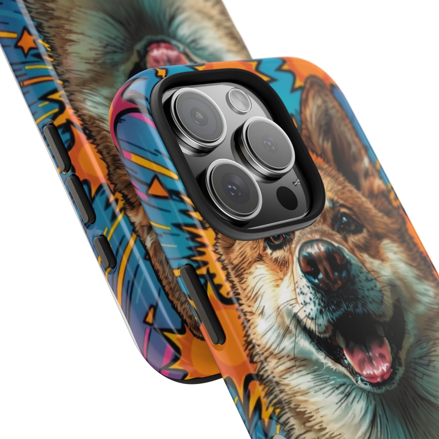 Vibrant Corgi Tough Phone Case - Fun Design for Pet Lovers