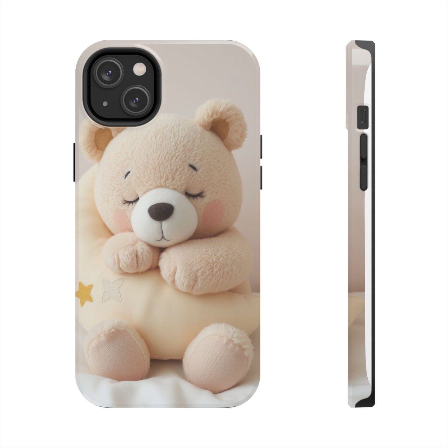 Cute Bear Tough Phone Case - Adorable Baby Animal Design for Kids & Adults