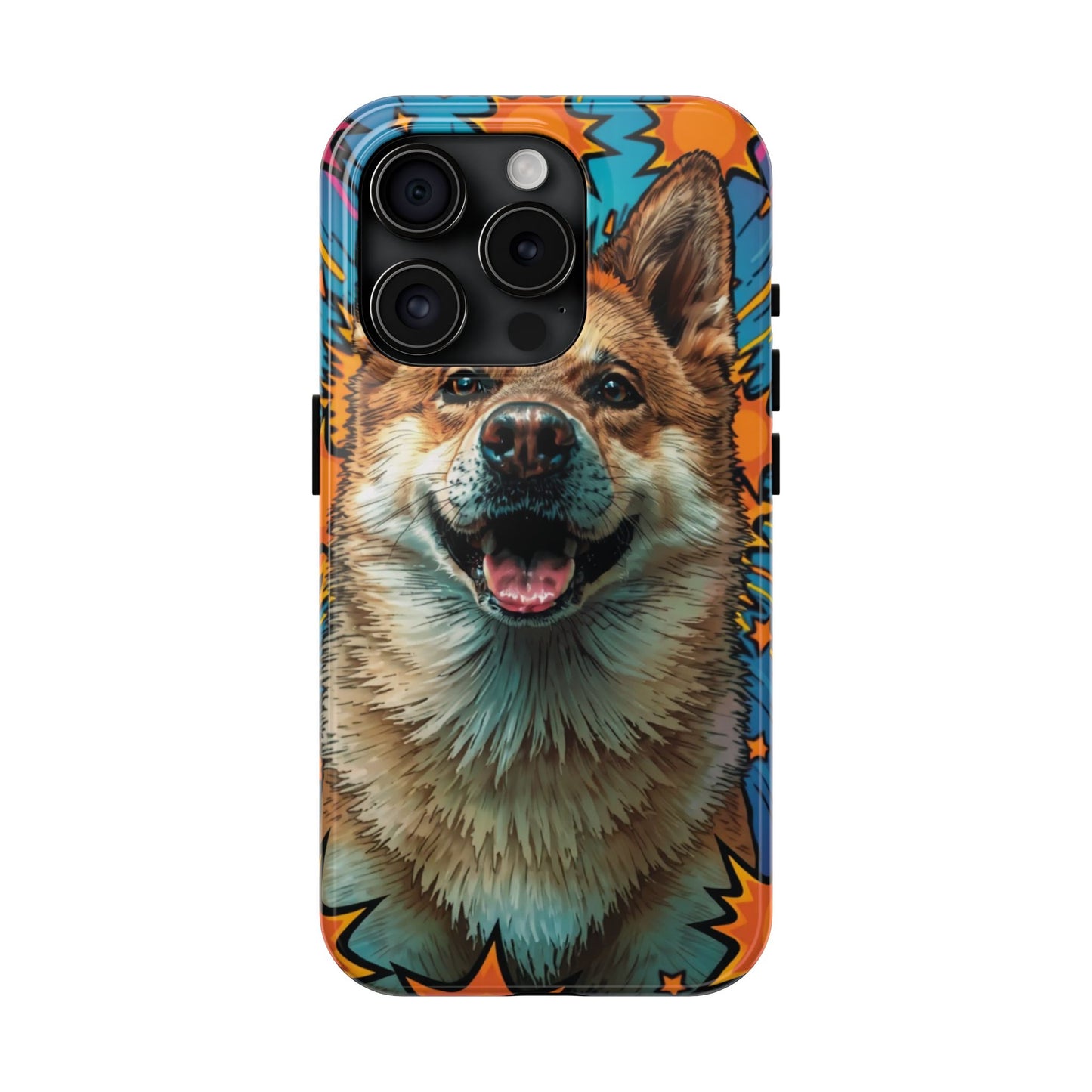 Vibrant Corgi Tough Phone Case - Fun Design for Pet Lovers