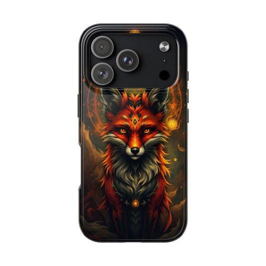 Mystical Fox Tough Phone Case - Durable Protection with Enchanting Design - for iPhone