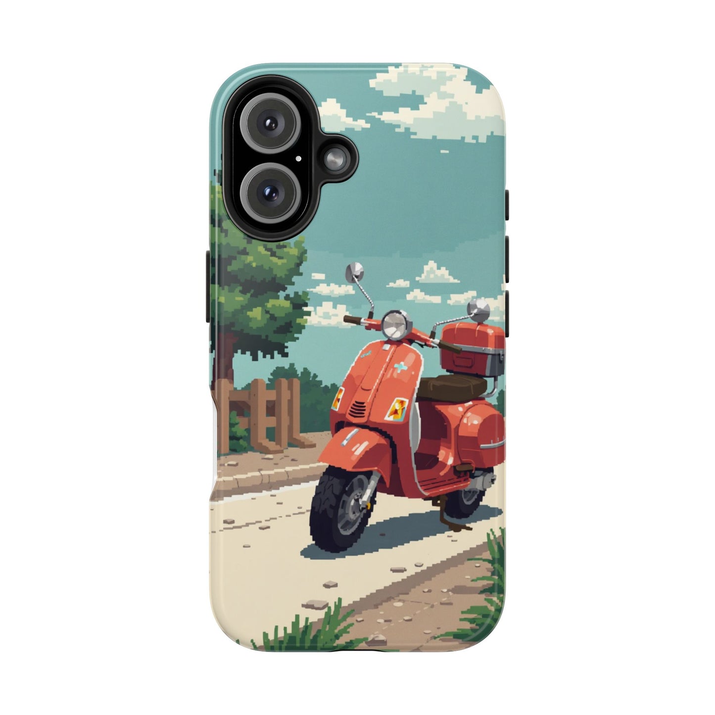 Retro Scooter Phone Case - Tough & Stylish Protection