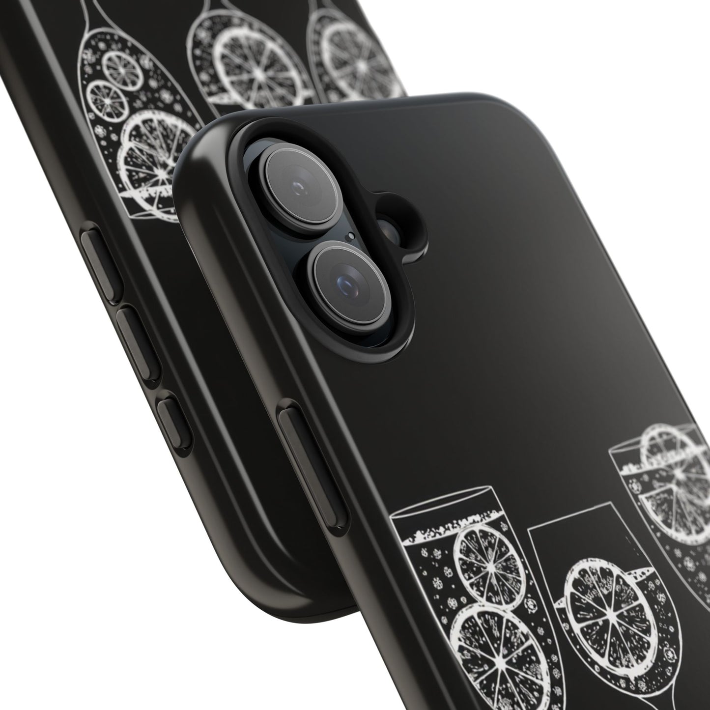 Stylish Tough Phone Cases with Citrus Glass Design, Protective Cases for Parties, Summer Events, and Everyday Use