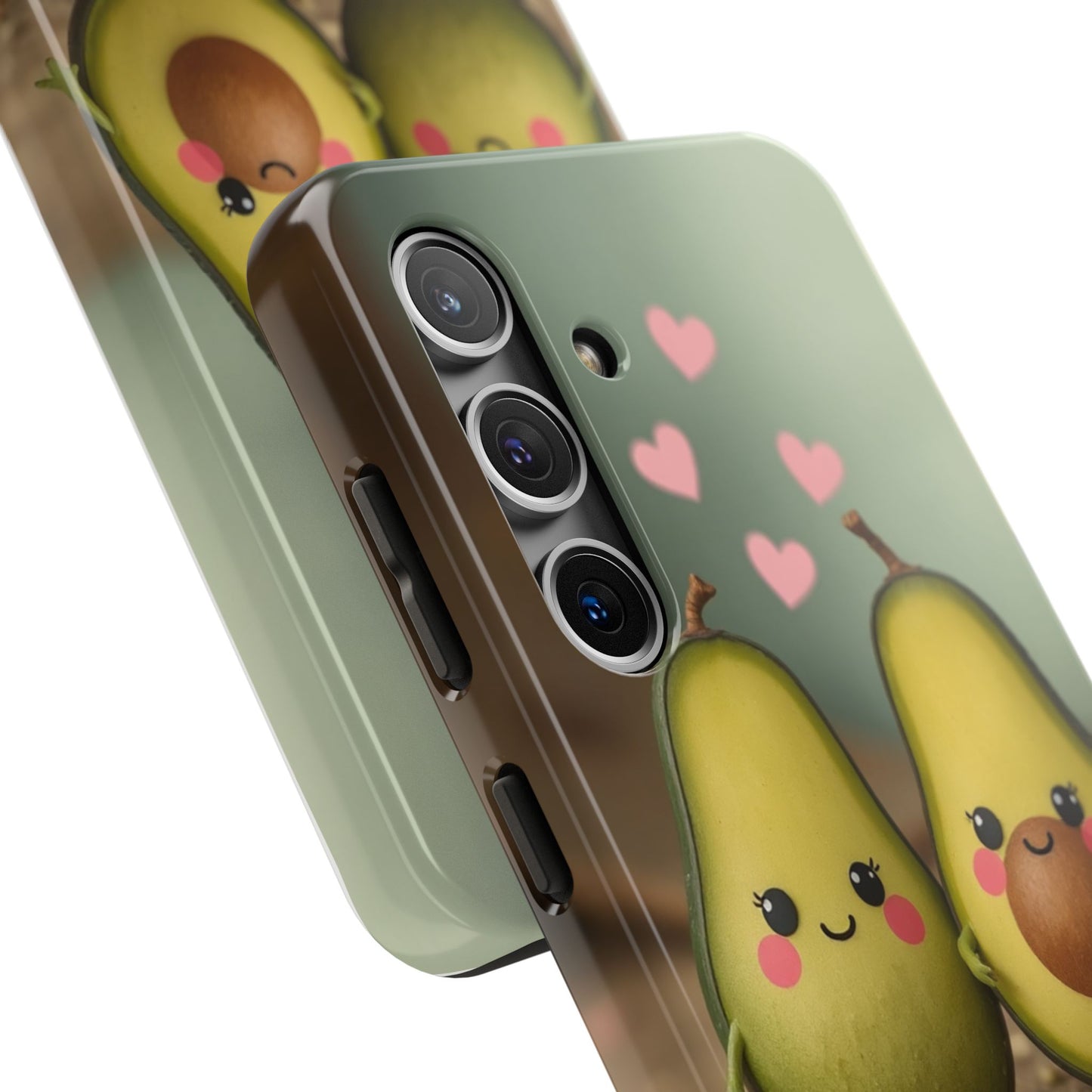 Cute Avocado Phone Case, Funny Tough Case, Quirky Phone Accessory, Gifts for Foodies, Valentine's Day Present