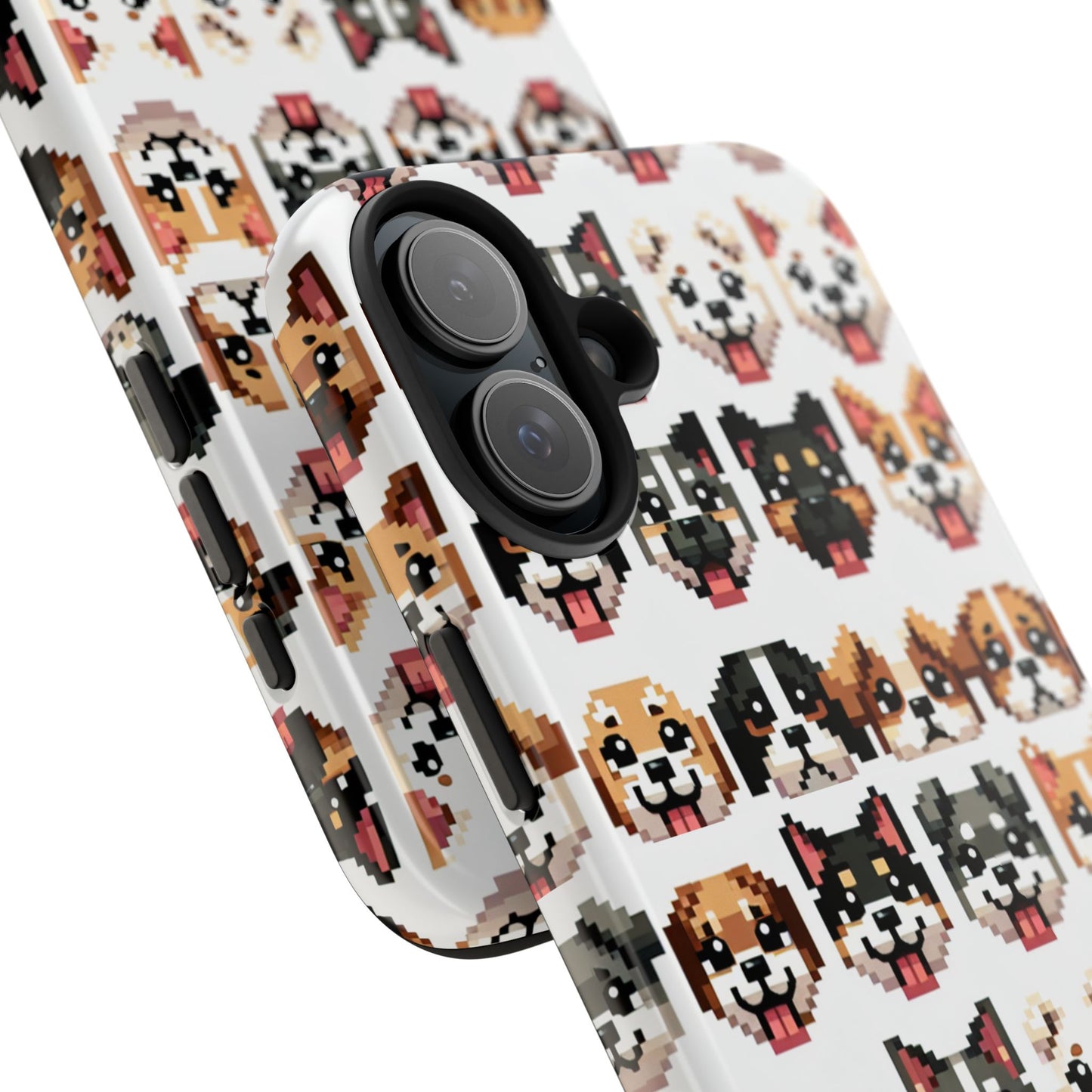 Pixelated Dog Breed Tough Phone Case - Cute, Durable Protection for Pet Lovers - for iPhone
