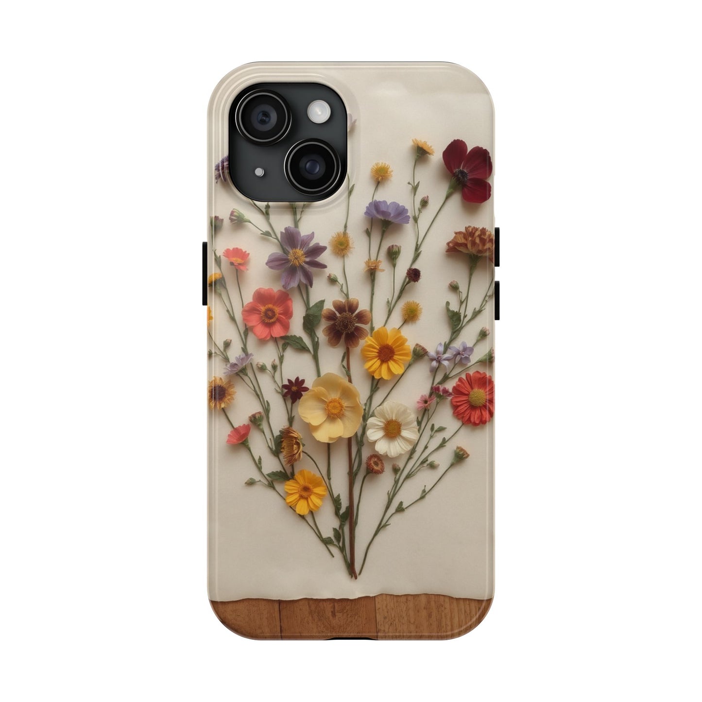 Floral Tough Phone Case - Durable Protection with Nature-Inspired Design