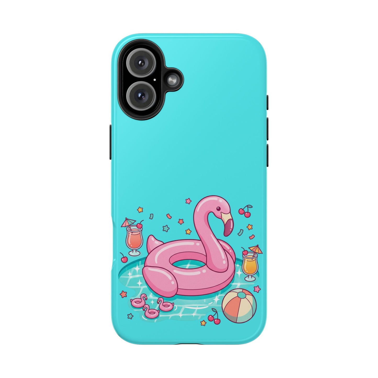 Flamingo Pool Party iPhone Case