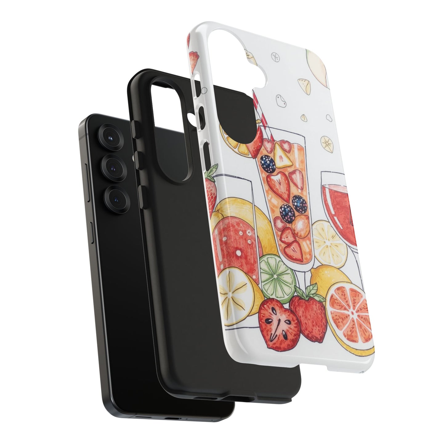 Colorful Fruit Cocktail Tough Phone Case - Perfect for Summer Vibes