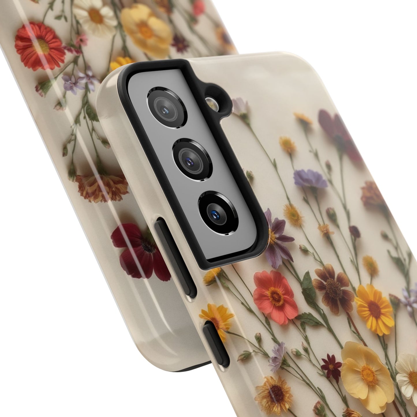 Floral Tough Phone Case - Durable Protection with Nature-Inspired Design