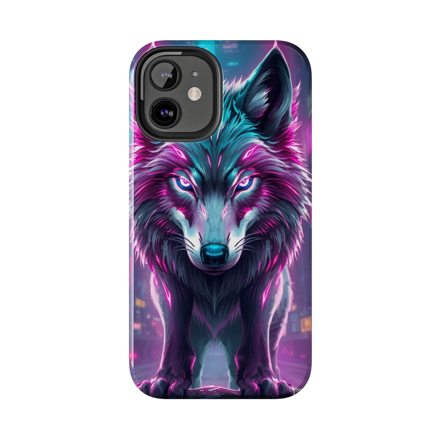 Fierce Wolf Phone Case - Tough & Vibrant Design for Animal Lovers