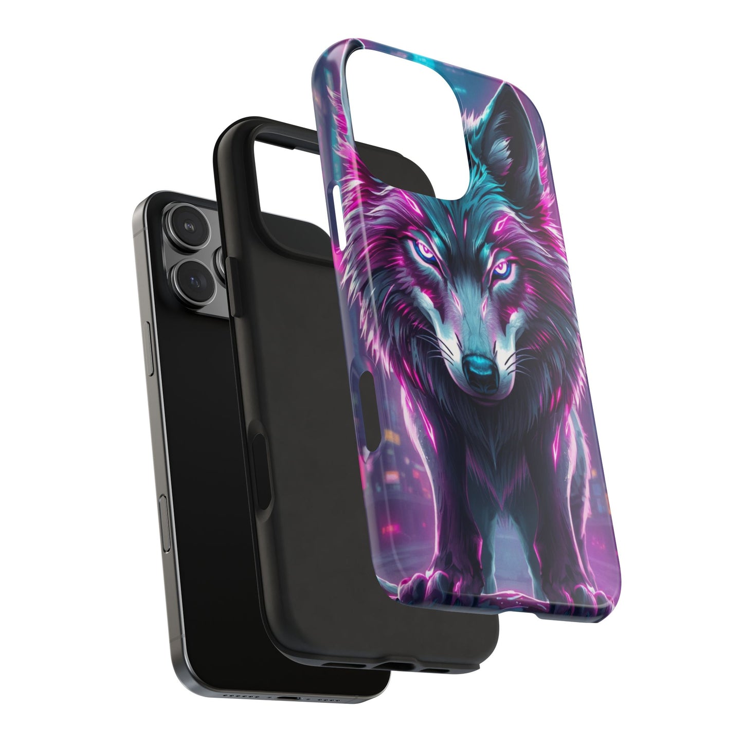 Fierce Wolf Phone Case - Tough & Vibrant Design for Animal Lovers