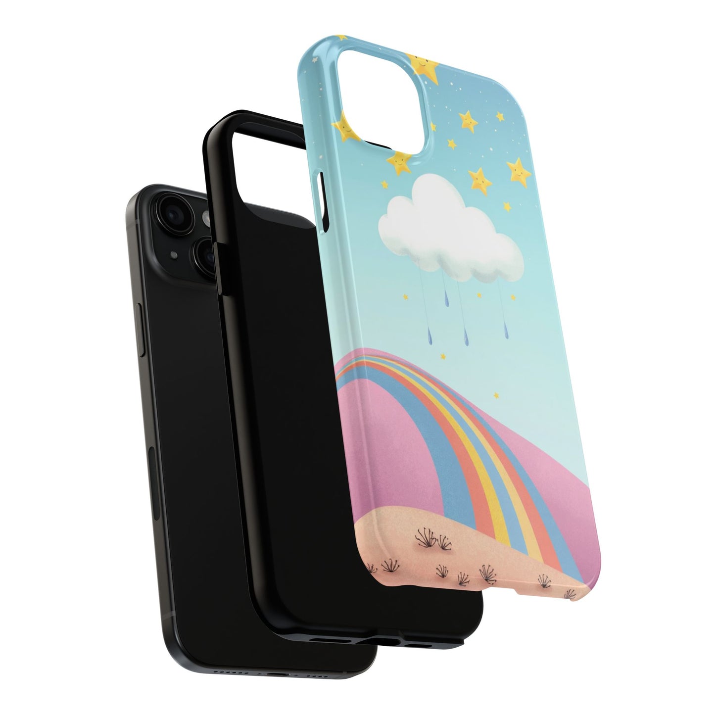 Colorful Rainbow Phone Case - Durable Tough Design for Adventurers