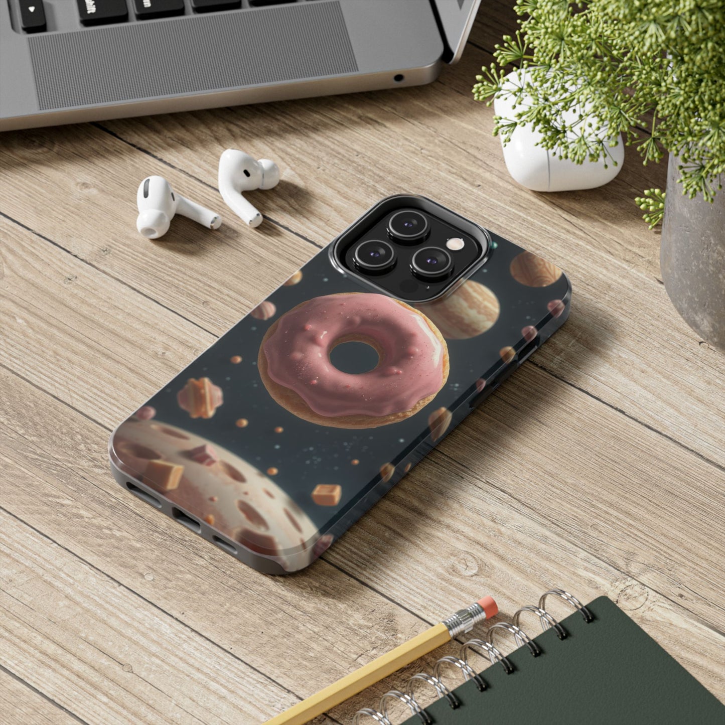 Galaxy Donut Tough Phone Case - Durable & Stylish Protective Cover
