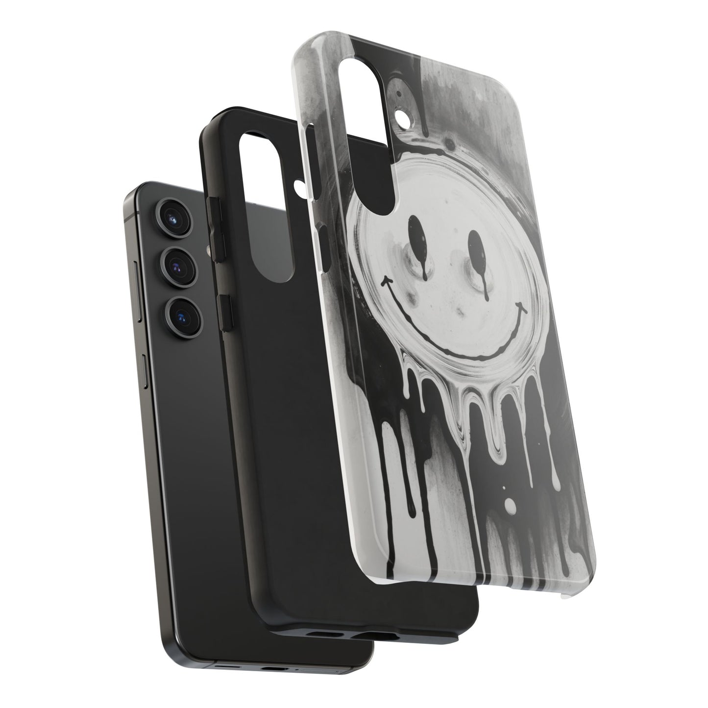 Dripping Smiley Tough Phone Case - Stylish & Durable Protection
