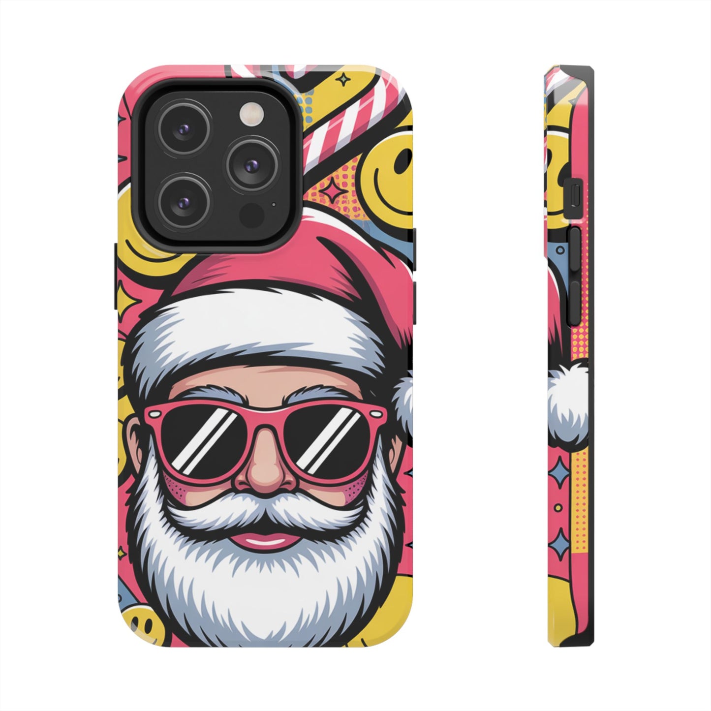 Pop Art Santa Sunglasses Tough Phone Case for Holiday Vibes
