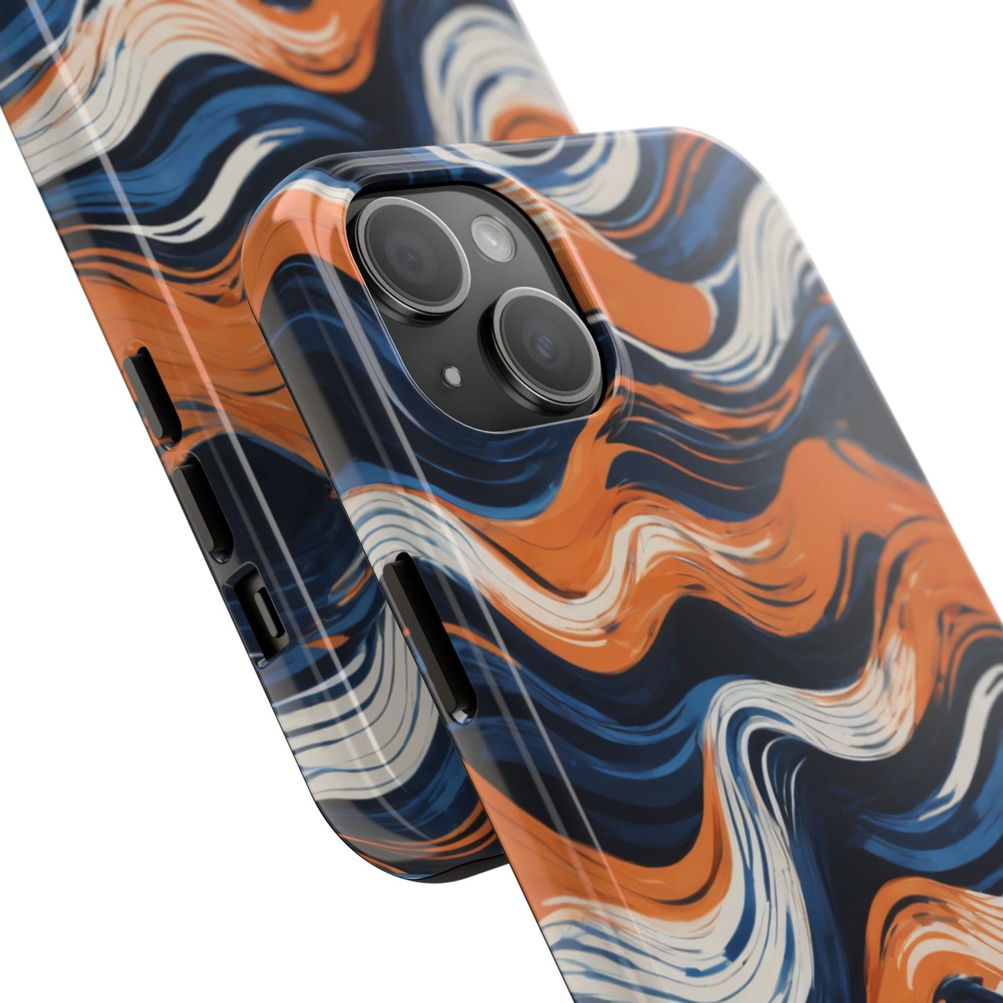 Wave Pattern Tough Phone Case - Stylish and Durable for Modern Lifestyle - for iPhone