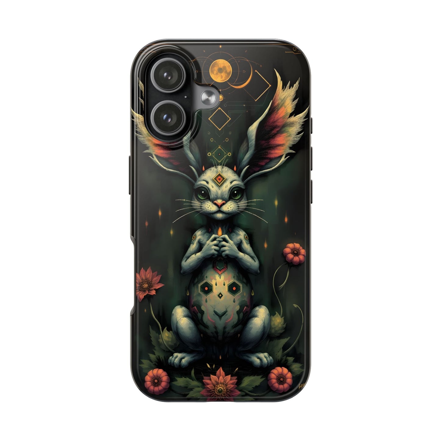 Artistic Rabbit Phone Cases - Unique and Durable Design of Mystical Bunny - for iPhone