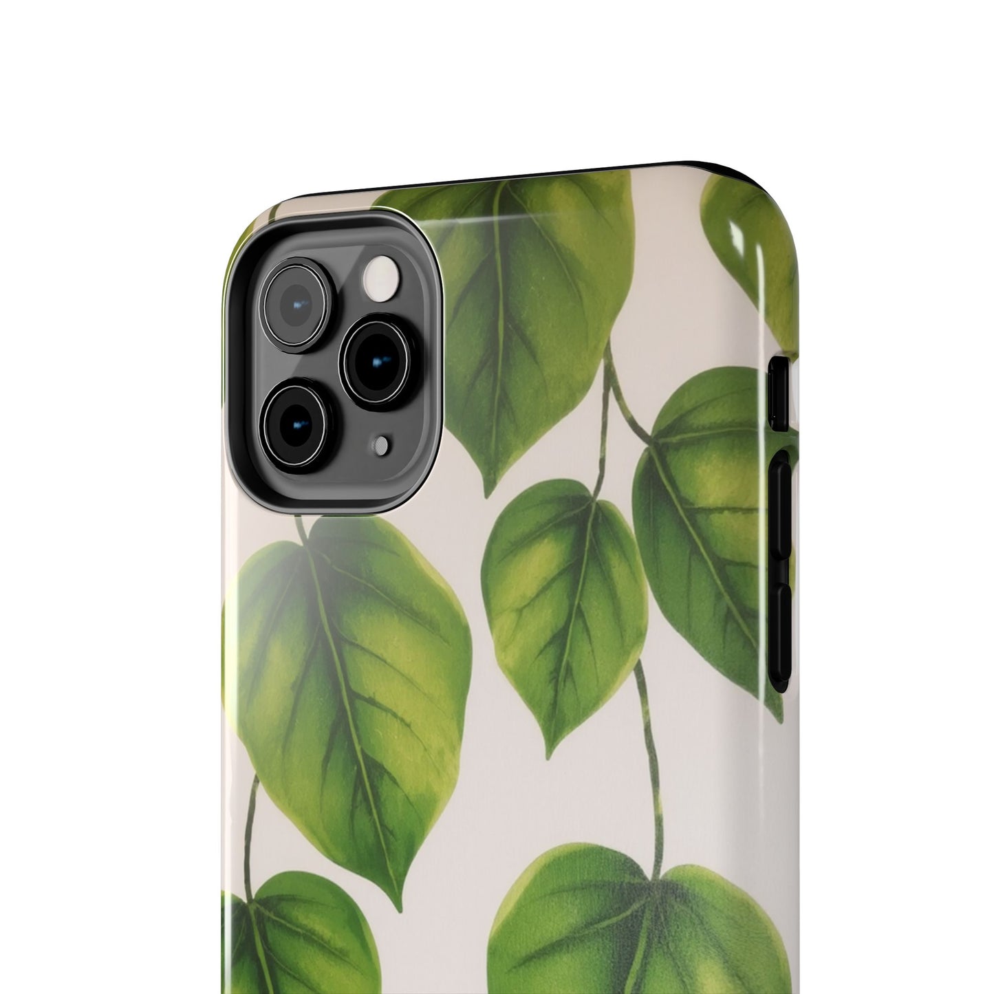 Tough Phone Cases with Green Leaf Design | Eco-Friendly Protection for Nature Lovers