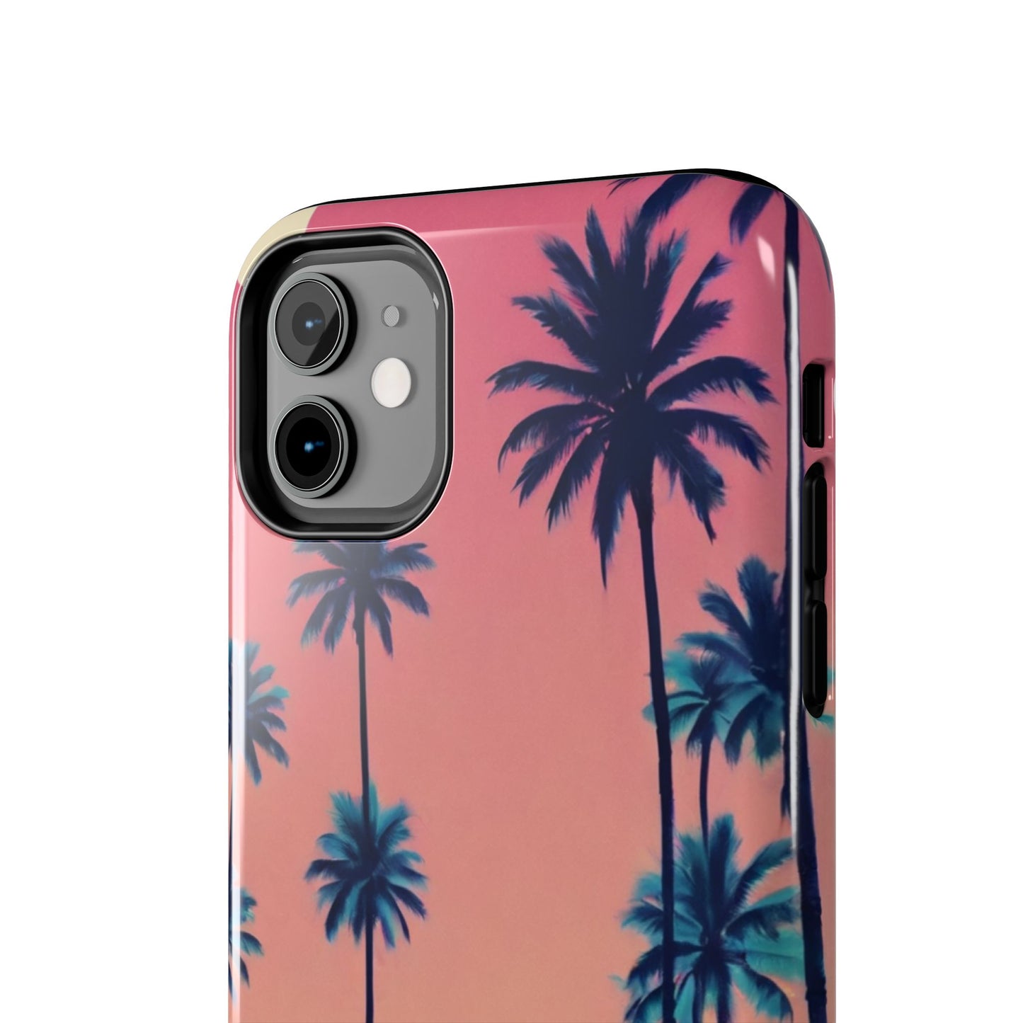 Tropical Beach Vibe Tough Phone Case - Vintage Van Design - for iPhone