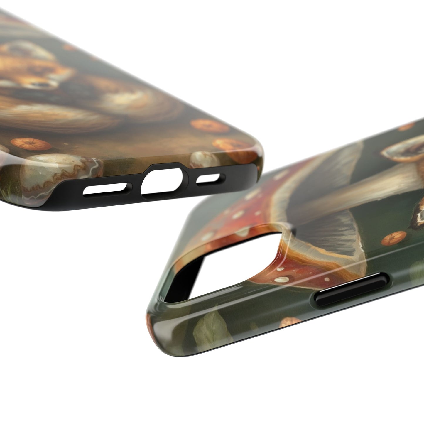 Cute Fox & Mushroom Phone Case - Tough Protective Cover