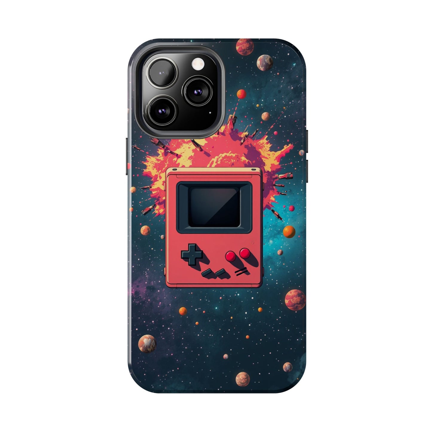 Retro Gaming Tough Phone Case - Space Adventure Design