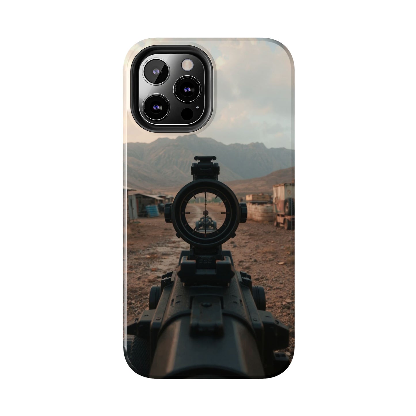 Tough Phone Case - Military Inspired Design with Sniper Scope